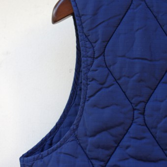 FADED NYLON QUILTING VEST