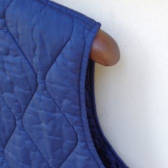 FADED NYLON QUILTING VEST