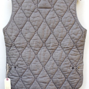 FADED NYLON QUILTING VEST