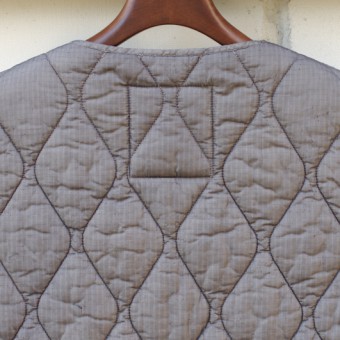 FADED NYLON QUILTING VEST