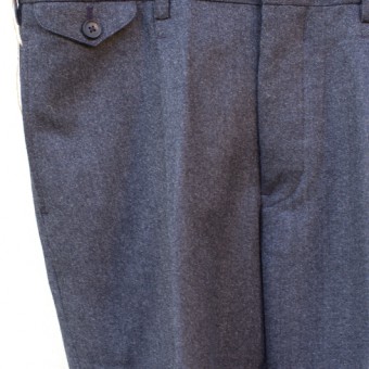 PLEATED SIDE BUCKLE TROUSER