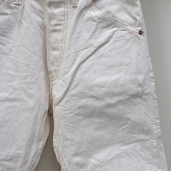 PADDED DENIM PANTS [WHITE]