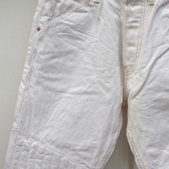 PADDED DENIM PANTS [WHITE]