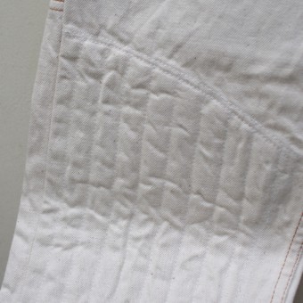 PADDED DENIM PANTS [WHITE]