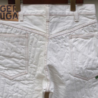 PADDED DENIM PANTS [WHITE]