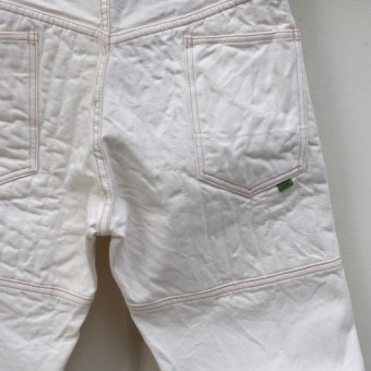 PADDED DENIM PANTS [WHITE]