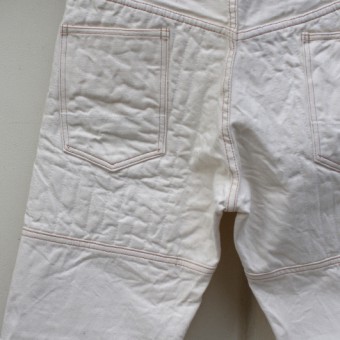 PADDED DENIM PANTS [WHITE]