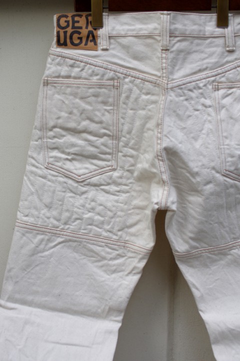 PADDED DENIM PANTS [WHITE]