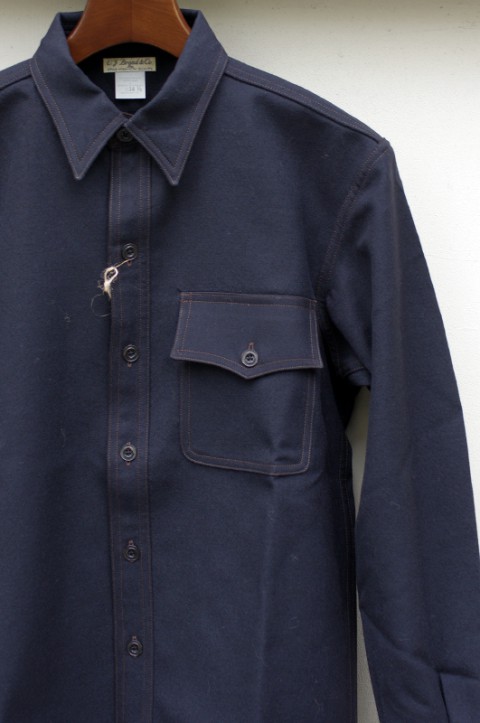 WASHABLE WOOL MARINE SHIRTS "Embroidery Type"