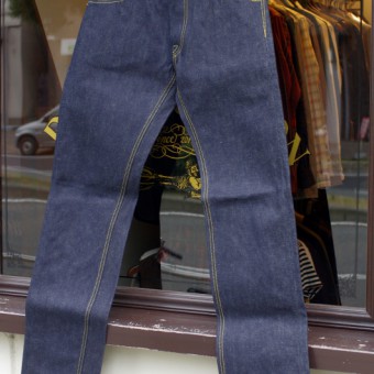 STRAIGHT DENIM PANTS [15oz RIGID]