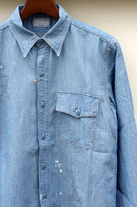 LINEN CHAMBRAY ONE POCKET SHIRTS