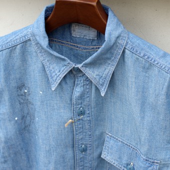 LINEN CHAMBRAY ONE POCKET SHIRTS