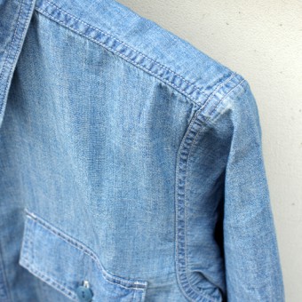 LINEN CHAMBRAY ONE POCKET SHIRTS