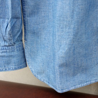 LINEN CHAMBRAY ONE POCKET SHIRTS