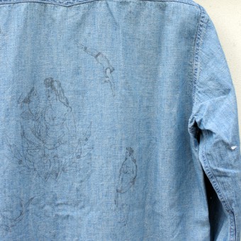 LINEN CHAMBRAY ONE POCKET SHIRTS