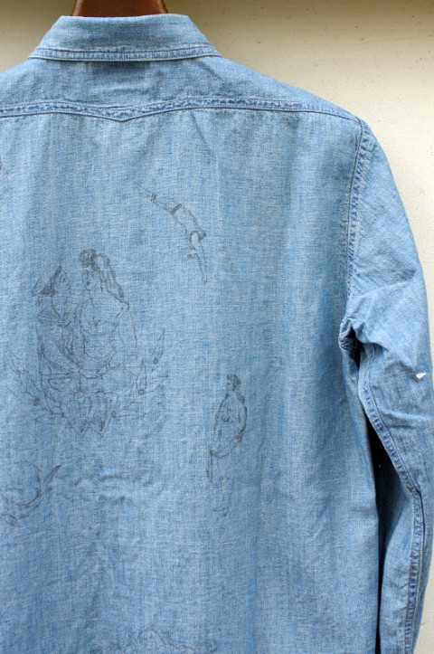 LINEN CHAMBRAY ONE POCKET SHIRTS