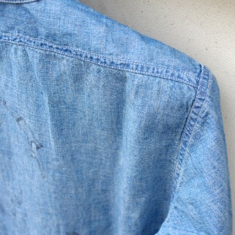 LINEN CHAMBRAY ONE POCKET SHIRTS