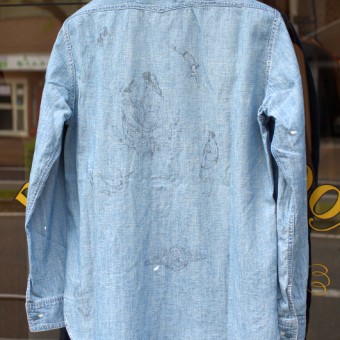 LINEN CHAMBRAY ONE POCKET SHIRTS