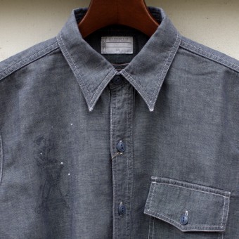 LINEN CHAMBRAY ONE POCKET SHIRTS