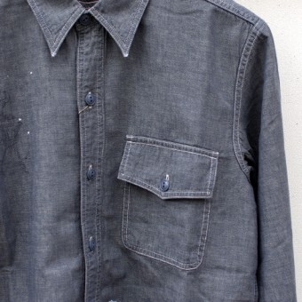 LINEN CHAMBRAY ONE POCKET SHIRTS