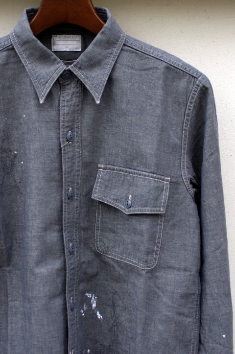 LINEN CHAMBRAY ONE POCKET SHIRTS