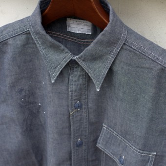 LINEN CHAMBRAY ONE POCKET SHIRTS