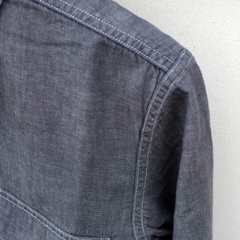 LINEN CHAMBRAY ONE POCKET SHIRTS