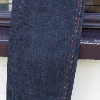 TIGHT-STRAIGHT DENIM PANTS [SULFA-BK]