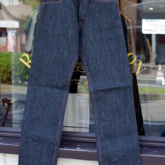 STRAIGHT DENIM PANTS [SULFA-BK]