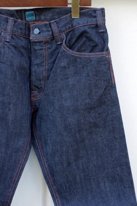 STRAIGHT DENIM PANTS [SULFA-BK]