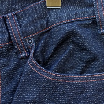 STRAIGHT DENIM PANTS [SULFA-BK]