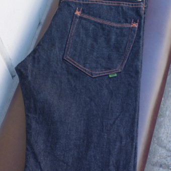 STRAIGHT DENIM PANTS [SULFA-BK]