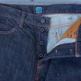 STRAIGHT DENIM PANTS [SULFA-BK]