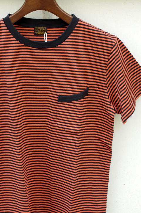 40/2 SINGLE JERSEY BORDER POCKET T-SHIRTS [COLOR]