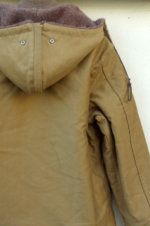 CORD CLOTH HOODED DECK JACKET