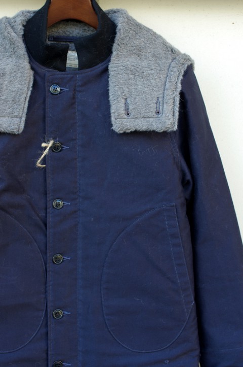 CORD CLOTH HOODED DECK JACKET