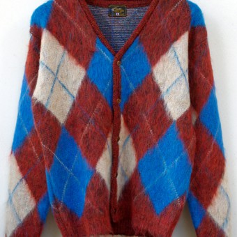 MOHAIR ARGYLE CARDIGAN