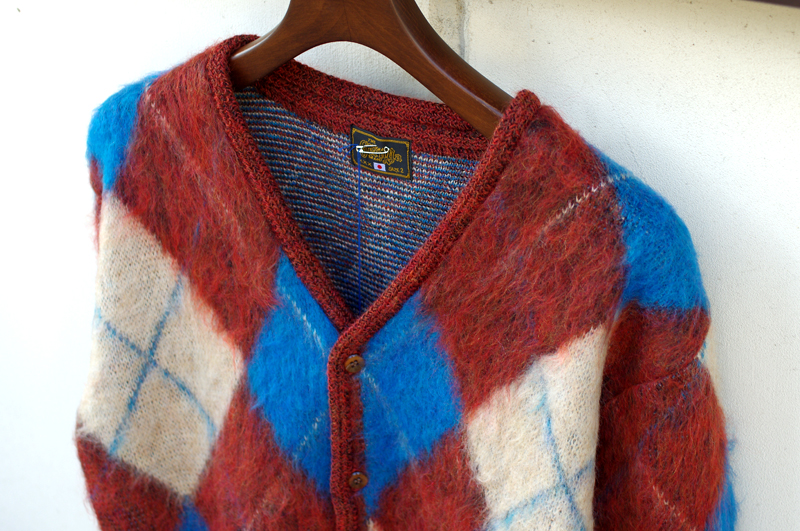 GERUGA - MOHAIR ARGYLE CARDIGAN | Red Cat Saloon