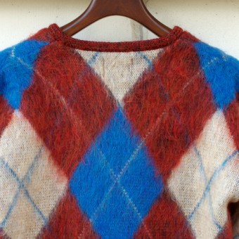 MOHAIR ARGYLE CARDIGAN