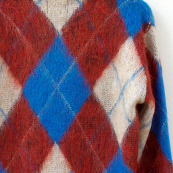 MOHAIR ARGYLE CARDIGAN