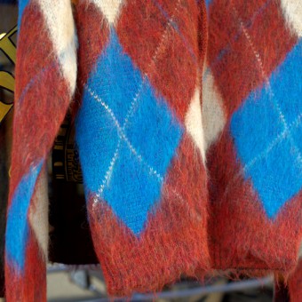 MOHAIR ARGYLE CARDIGAN