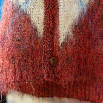 MOHAIR ARGYLE CARDIGAN