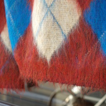 MOHAIR ARGYLE CARDIGAN