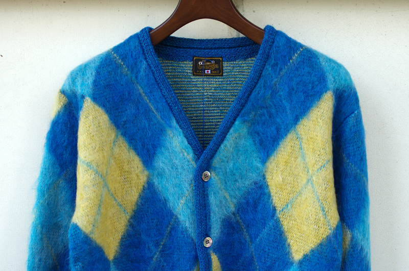 GERUGA - MOHAIR ARGYLE CARDIGAN | Red Cat Saloon