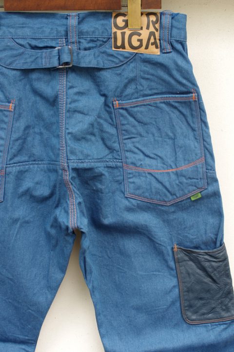 WORK DENIM PANTS [LEATHER POCKET]