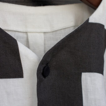 SEMI-WET LINEN HEAVY CANVAS SHIRT