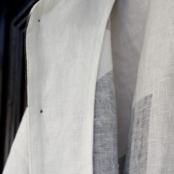 SEMI-WET LINEN HEAVY CANVAS SHIRT