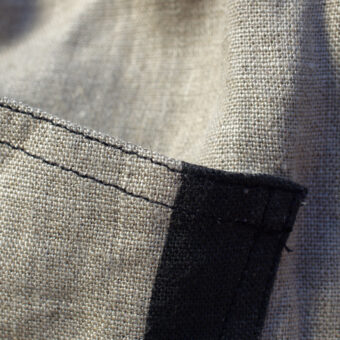 SEMI-WET LINEN HEAVY CANVAS PANTS